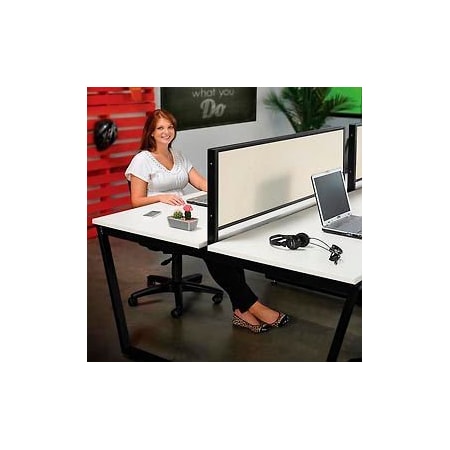 Global Equipment Interion    Fabric Divider Partition for Double Collaboration Desk 694861